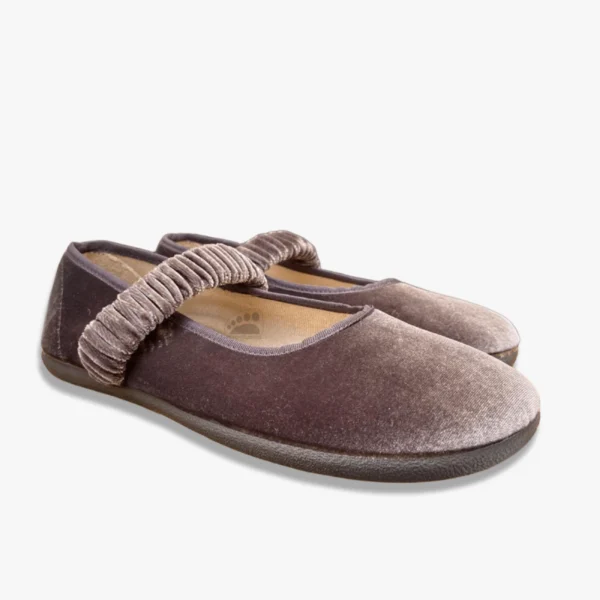 Batilas Mercedita Salón Terciopelo Gris
