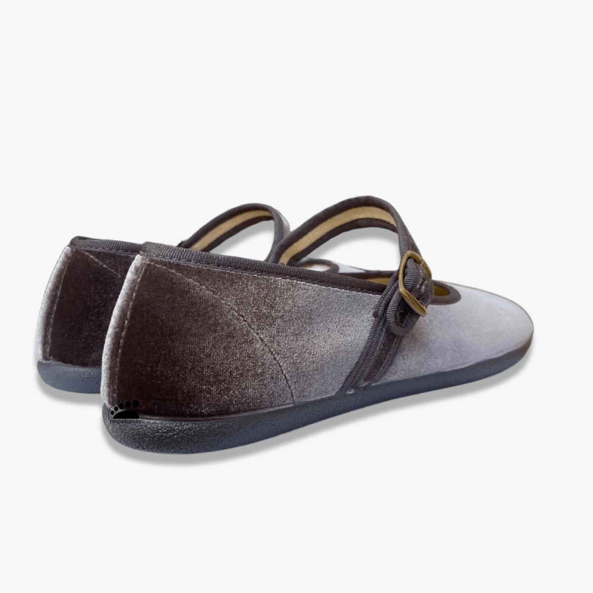 Batilas Mercedita Salón Terciopelo Gris